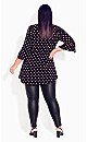 Plus Size Luella Top - black spot