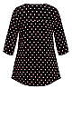 Plus Size Luella Top - black spot