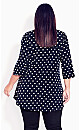 Plus Size Luella Top - navy spot