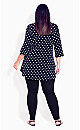 Plus Size Luella Top - navy spot