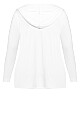 Plus Size Slouch Hoodie - white