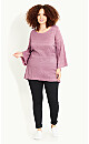 Hidden Texture Tunic - blush