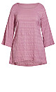 Hidden Texture Tunic - blush