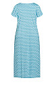 Plus Size Short Sleeve Maxi Sleep Dress - pale aqua