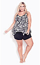 Plus Size Regular Short - black