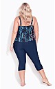 Plus Size Swim Capri - navy