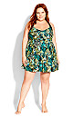 Halter Back Greenn Swim Dress