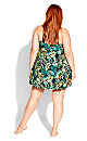 Halter Back Greenn Swim Dress