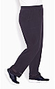 Plus Size Mesh Inset Jogger - eggplant