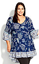 Plus Size Harper Tunic - navy