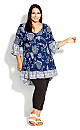 Plus Size Harper Tunic - navy