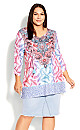 Plus Size Treasure Placement Tunic - Ombre