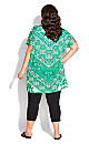 Plus Size Cassie Tunic - aquamarine