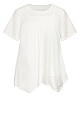 Plus Size Riley Spliced Lace Tunic - white