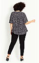 Melina Flutter Black Spot Top