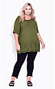 Payton Embroidered Top - olive