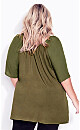 Payton Embroidered Top - olive