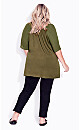 Payton Embroidered Top - olive