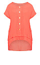 Brianna Button Top - coral