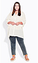 Plus Size Renata Longline Natural Shirt 