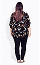 Sandy Pintuck Black Print Shirt