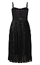 Aurora Black Sequin Maxi Dress