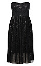 Aurora Black Sequin Maxi Dress