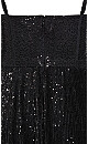 Aurora Black Sequin Maxi Dress