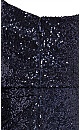 Athena Navy Sequin One Shoulder Maxi Dress