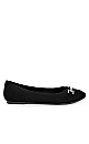 Canvas Ballet Flats- Black