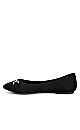 Canvas Ballet Flats- Black