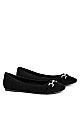 Canvas Ballet Flats- Black