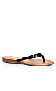 Plus Size WIDE FIT Simple Strap Slide - black