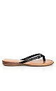 Plus Size WIDE FIT Simple Strap Slide - black