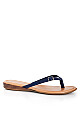 Plus Size WIDE FIT Simple Strap Slide - navy