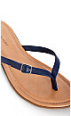 Plus Size WIDE FIT Simple Strap Slide - navy