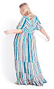 Cadence Maxi Dress - gelato stripe