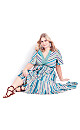 Plus Size Cadence Maxi Dress - Gelato Stripe