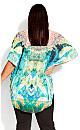 Plus Size Island Escape Kaftan - Green