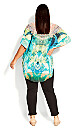 Plus Size Island Escape Kaftan - Green