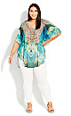 Plus Size Island Escape Kaftan - Green