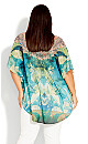 Plus Size Island Escape Kaftan - Green