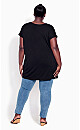 Plus Size Tenille Top - black