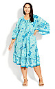 Plus Size Kara Crush Dress - blue