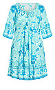 Plus Size Kara Crush Dress - blue