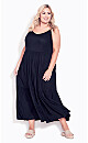 Plus Size 3 Tier Dress - black