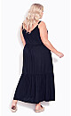 Plus Size 3 Tier Dress - black