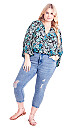 Plus Size Jean Holly Crop Rip