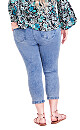 Plus Size Jean Holly Crop Rip