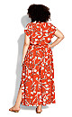 Havana Maxi Dress - orange floral